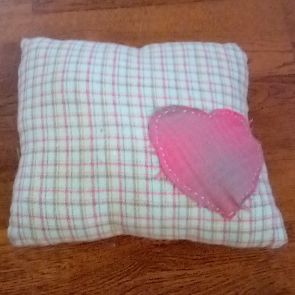 Small handmade decor/doll pillow